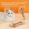 1 Pc Cat Toys Silvervine Chew Stick Polygonum Kitty Raffia Grass Pet Supplies Cleaning Teeth Stick Pet Bite Cat Toy Hemp Rope