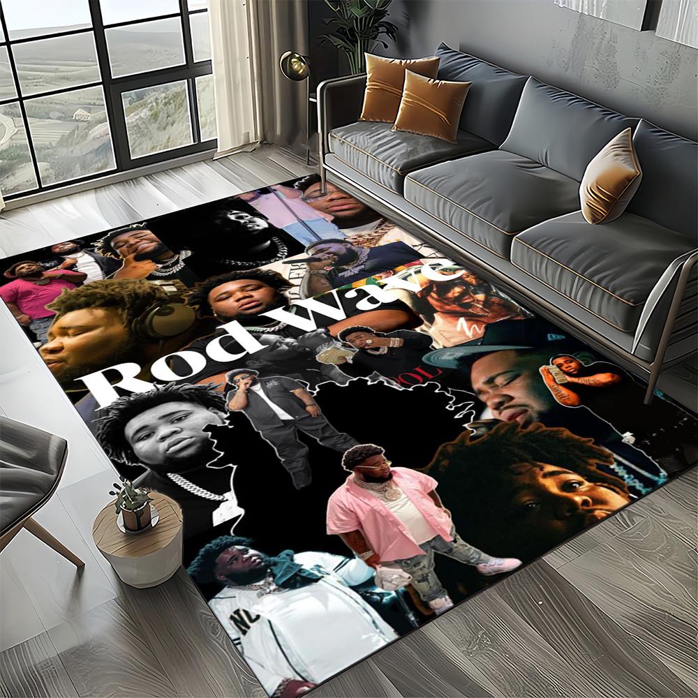 3D Printing Rod Wave Rapper Area Rug,Carpet Rug for Home Living Room Bedroom Sofa Doormat Decor,kids Play Non-slip Floor Mat