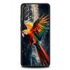 Parrot Bird Phone Case For Samsung Galaxy A17 A07 A55 A35 A25 A15 A05s A33 5G A31 A23 A21s A13 A41 A73 A53 A51 A71 A03s S10Cover