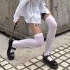 JK Velvet High-transparency Calf Socks, White Thin Long Tube, Spring and Summer Black Stockings, Women's and Knee Socks, Ultra-thin Ins Tide