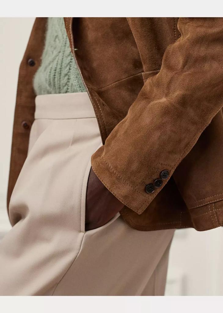 AL KHALID ELEGANT New Men's Brown Blazer 100% Soft Suede Lambskin Causal Slim Fit Coat Blazer