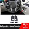 Для Toyota HiAce Granvia Commuter - 2024 Углеродная накладка на внутреннюю ручку двери (чаша) Отделка Аксессуары для интерьера