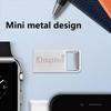 Kingston 128 ГБ Мини USB 3.2 Флешка Металлическая Флешка 64 ГБ 256 ГБ DTMC3G2 USB Флешка Чтение 200 МБ/с Автомобильный U-диск Серебристый Ультрамаленький