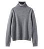 Women's High-Neck Cashmere Knit Cardigan - Solid Color, Single-Breasted, Loose Fit, Slimming Winter Coat