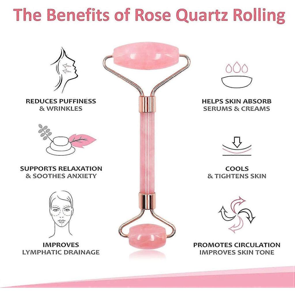 Jade Roller for Face and Gua Sha Facial Tools Set, Natural Stone Beauty Skin Care Kit, Face Scraping Maasage to Reduce Puffiness Wrinkles-Green