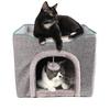 DEWEL Кошка Кошка для дома Кошка Холодная жара Кошка Кошка Кошка Двойная Зимняя Коготь для домашних животных Маленький питомец Круглый год Дом, Зима, Складная, Кровать, Теплый, Дом, Защита,