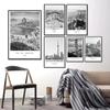 World City Landscape Black and White Canvas Painting Paris London New York Poster Art Picture Nordic Style Wall Home Decoration