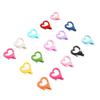 Colorful Spring Alloy Spray Paint Peach Heart & Figure 8 Keychain DIY Jewelry Material Pack