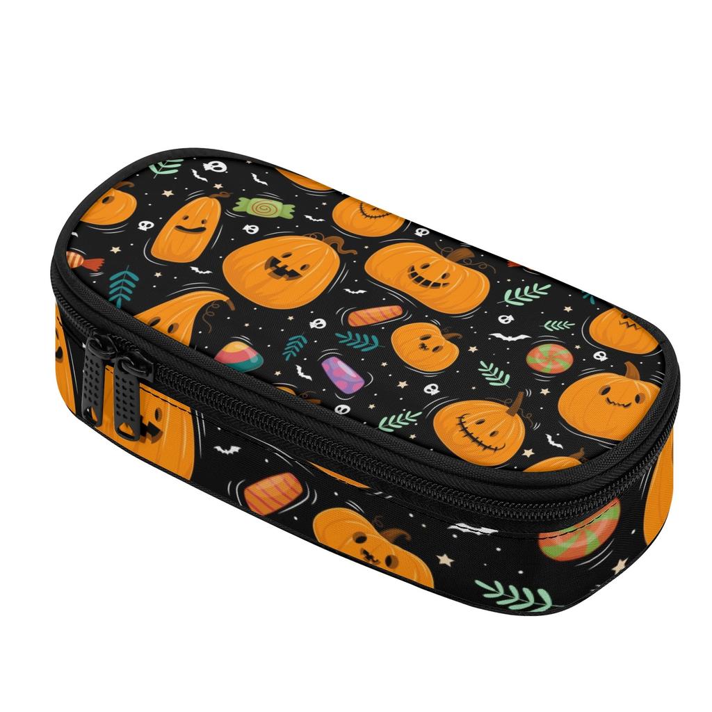 Pen Case Wear Resistant Polyester Portable Secure Zipper Closure with Main Compartment Mesh Pocket and Pen Slots for Students