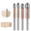Double Bearing Flush Trim Bit Router Bit Professional Woodworking Milling Cutter For Wood Bit Face Mill 6mm 1/4in Shank