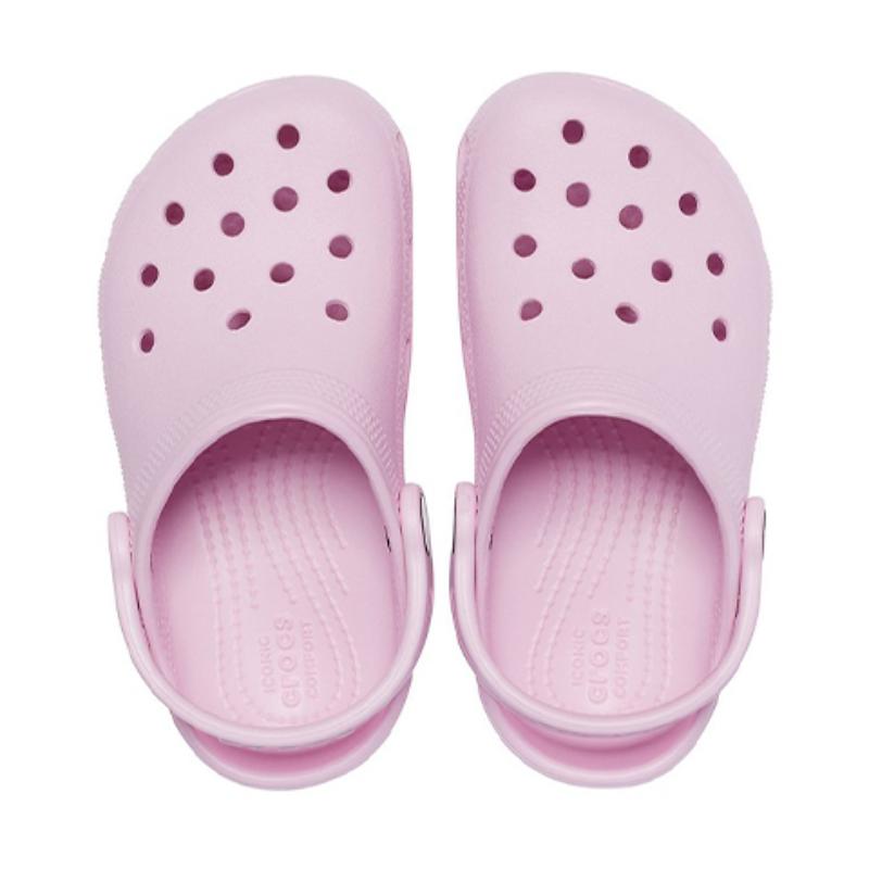 Crocs Classic Little Crocs Outdoor Toe Flat Heel Beach Hole Sneaker Sandals Ballet Pink Children's Style