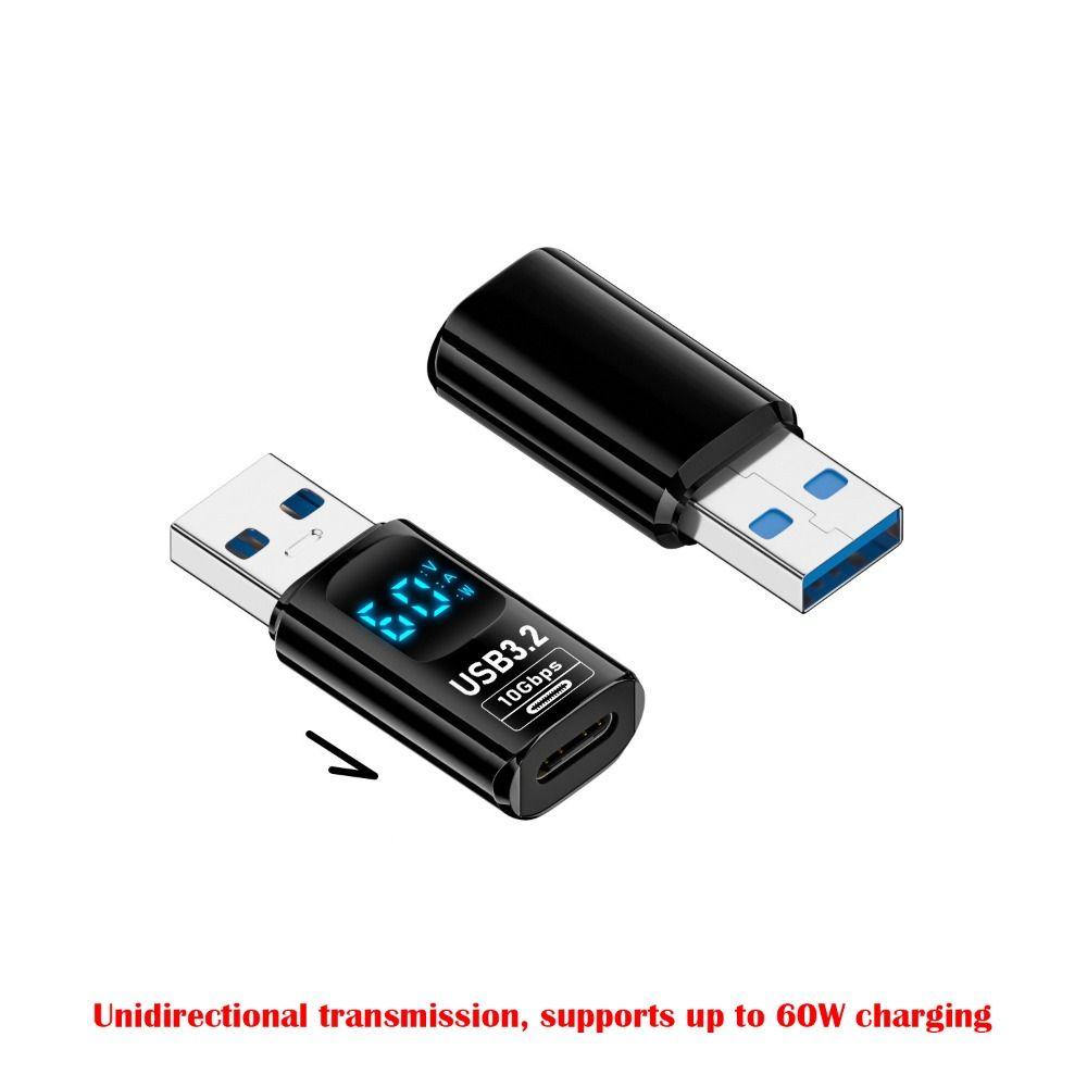 1 PCS 10Gbps USB 3.2 Adapter Digital LED Display USB C Extension Mobile Phone