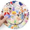 Наклейки Sanrio: 50 Милых Водонепроницаемых Мультяшных Наклеек для Дневников, Блокнотов, Планшетов и Декора.