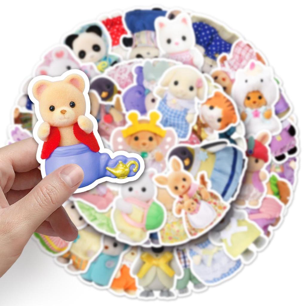 Наклейки Sanrio: 50 Милых Водонепроницаемых Мультяшных Наклеек для Дневников, Блокнотов, Планшетов и Декора.