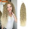 Crochet Braids Loose Water Wave Braiding Hair Extensions Afro Curls Natural Curly Blonde Pink Purple Red Crochet Hair For Women