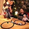 Christmas Tree Decoration Electric Train Track Railway Car with Sound Light Toy