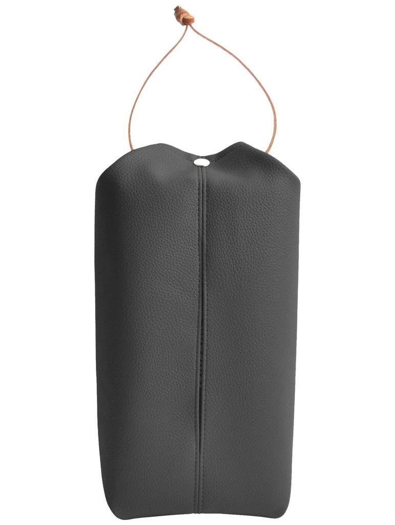 Tissue Genuine Leather Car Convenient Wall Horizontal Tissue Tissue Car Living Black [HIGH FIVE] Case, Hanging, Strap, Supplies, Goods, 2-Way,