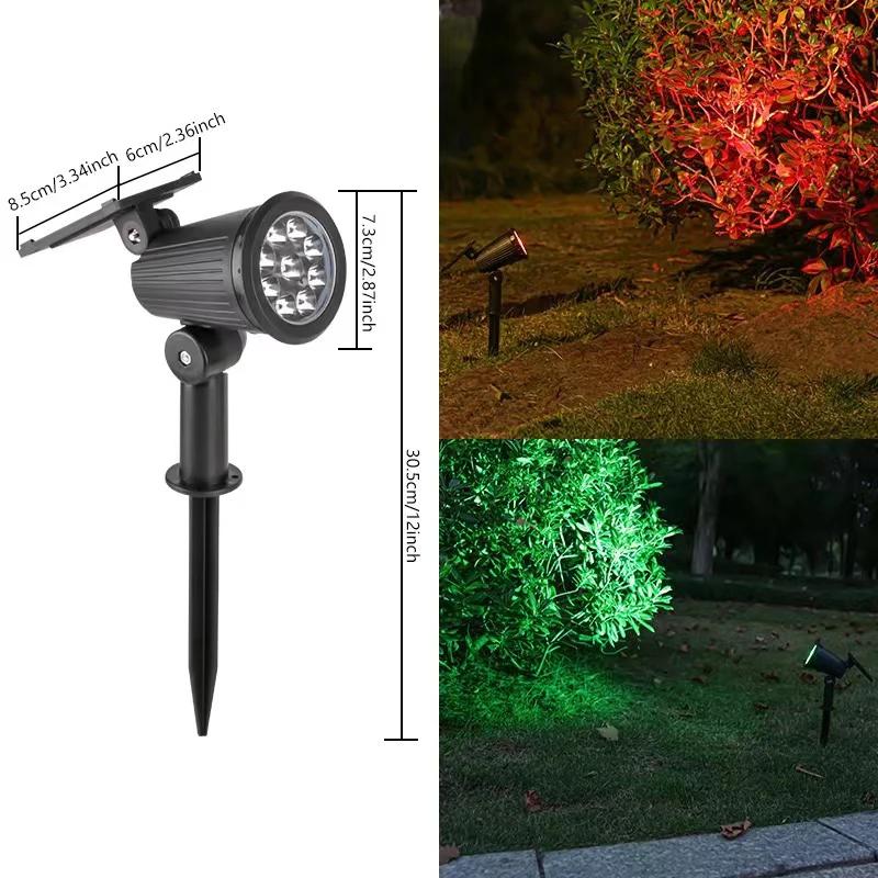 1/2/3/4Pcs Solar Powered 9LED Lamp Adjustable Solar Spotlight In-Ground IP65 Waterproof Landscape Wall Light Outdoor Lighting