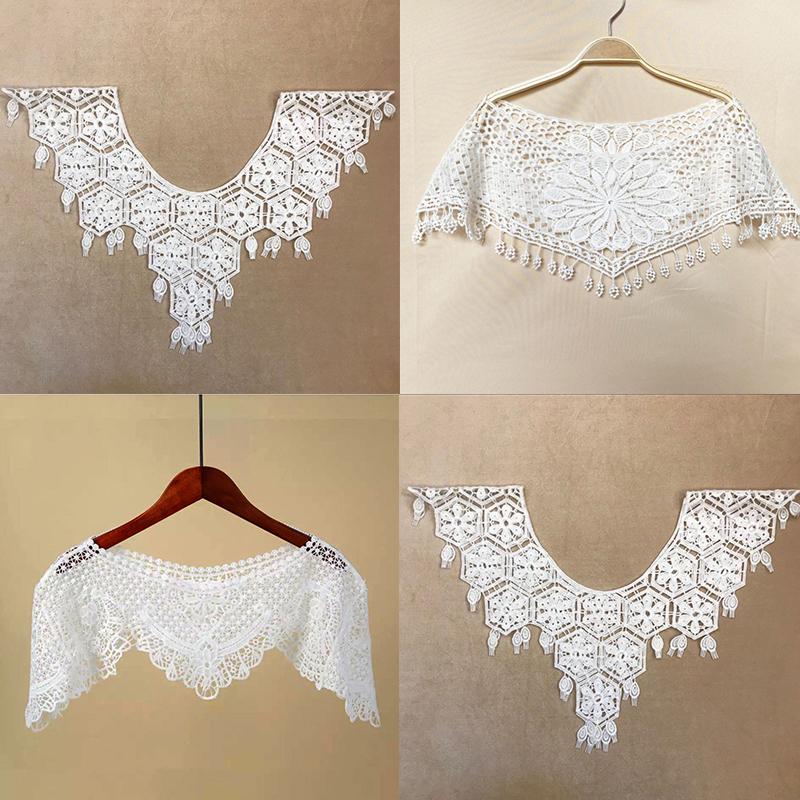 Tassel Lace Scarf Solid Color Hollow All-Match Hijab Scarf Shawl Foulard