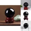 Clear Water Crystal Sphere With Stand For Gifts And Home Decor