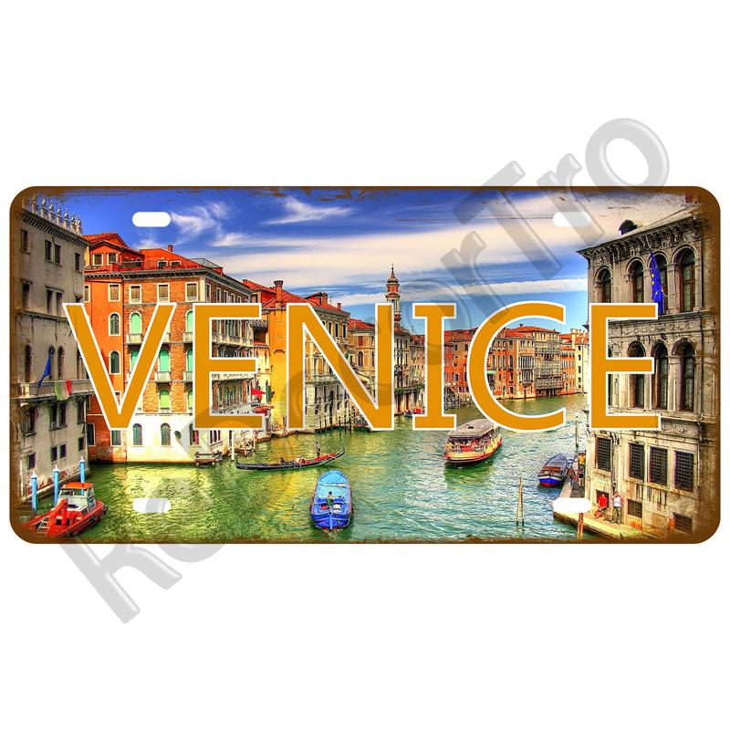 Vintage Tin Sign For Bar Pub Man Cave Club Wall Decoration California TinPlates Plate Plaque Madrid Paris Decor City Metal Sign