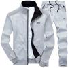 Men Tracksuit Winter Fleece Hood Jacket+Pants Sweatshirts 2 Piece Set Hoodies Suit Coat Sport Suits