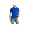 Polo Solid Color Pony Embroidered Short Sleeve Polo Shirt Men Tops Blue 710751221-007