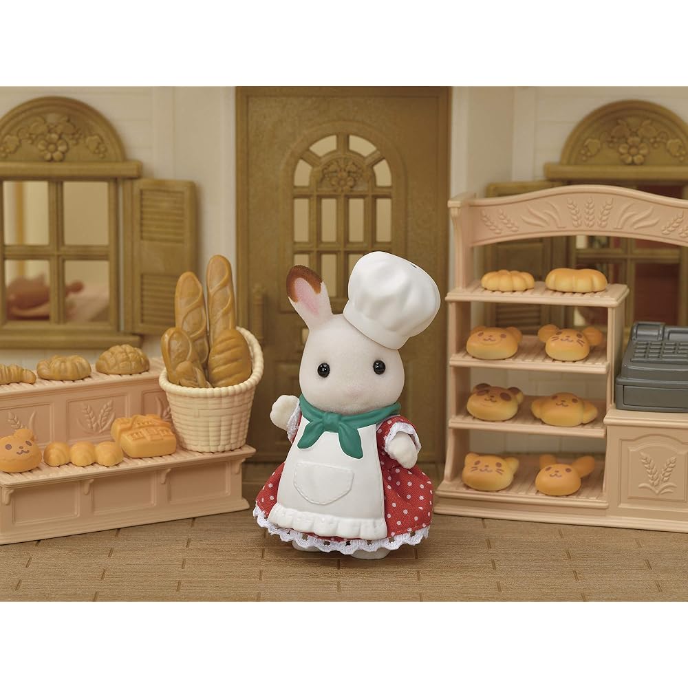 Sylvanian Families EPOCH Bakery Furniture Set with Oven Toy for Dollhouse Ages 3 and Up