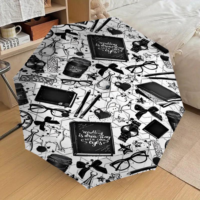 1PC Warner reading dreaming Umbrella-8-Rib Reinforced, Automatic Open, Lightweight & Durable-A46