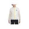 Hooded Logo Print Long Sleeve Jacket Kids Jackets Sail-White HM4637-133