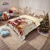 3Pcs Merry Christmas Snowman Bedding Set 3D Printed Coreless Multi Size Bedroom Home Decoration Machine Washable New  Gift