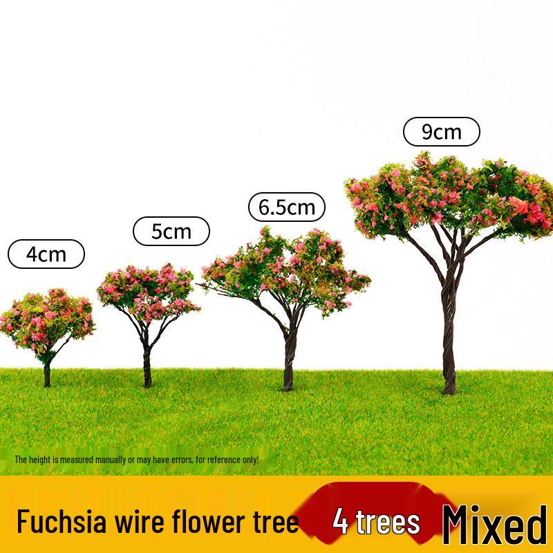 DIY Sand Table Building Trees Set - Handcrafted Miniature Landscape Models with Finished Tree Trunks