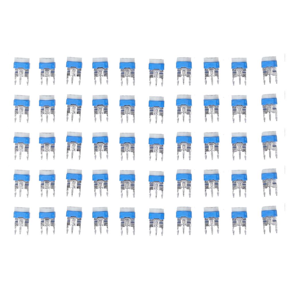 100 шт. переменный резистор 10 значений 500R до 1M RM065 синий белый подстроечный потенциометр ассортимент