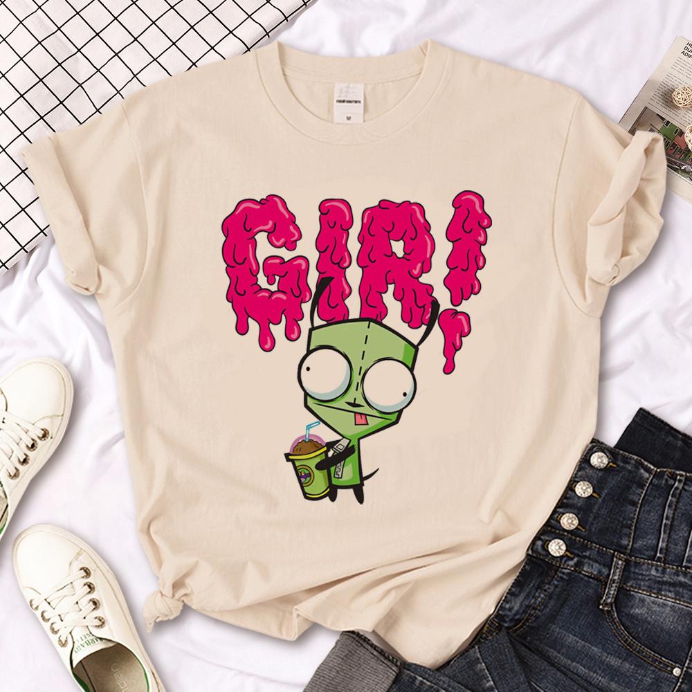 Футболки Invader Zim мужские комиксы футболки мужские манга аниме уличная одежда