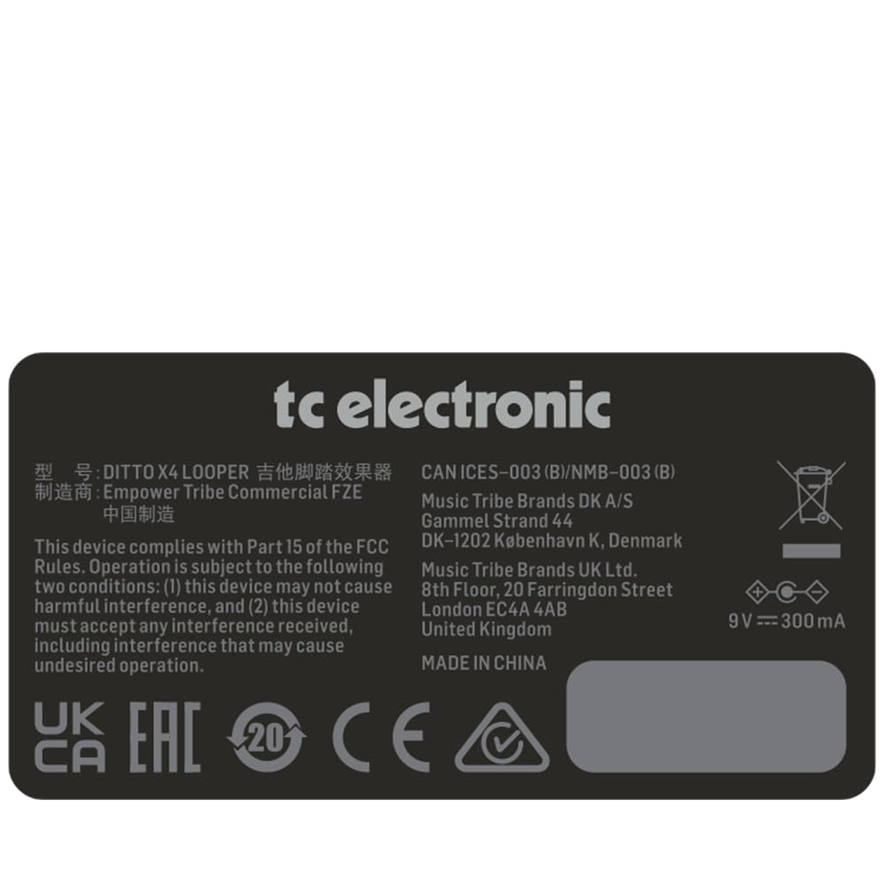 Tc Electronic DITTO X4 Dual Track Gray Looper,