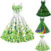 Irish Festival Costume Dress St. Patrick's Day Suspender Skirt Women