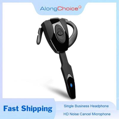 Бизнес Bluetooth-наушники с длинным микрофоном HD, шумоподавляющая гарнитура с ушным крючком, безболезненное ношение наушников для всех смартфонов