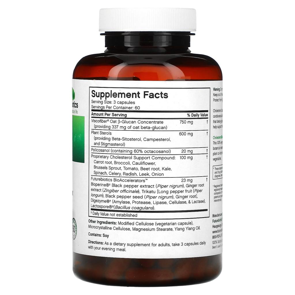 Futurebiotics Cholesterol Balance, 180 Veggie Capsules