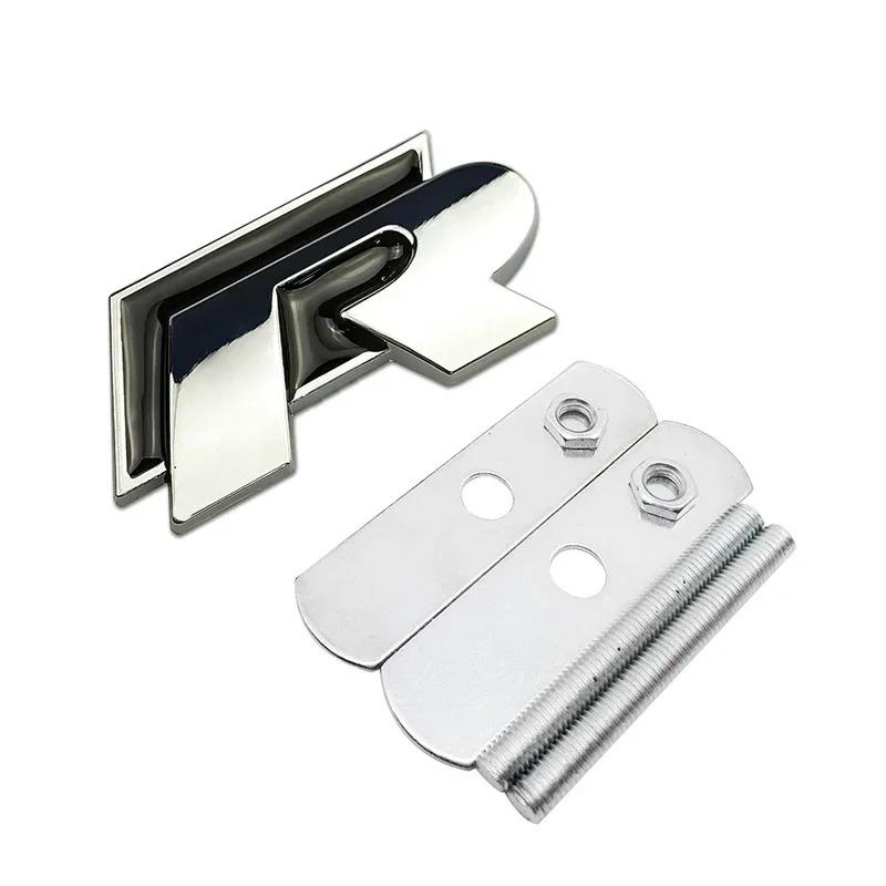 3D Metal R Rline Badge Car Front Grille Emblem Rear Trunk Stickers for Volkswagen VW Golf GTI Jetta Passat B5 Tiguan Touran MK8 Re1