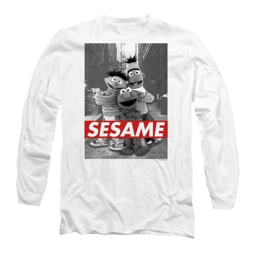 Sesame Street Unisex Adult Sesame Long-Sleeved T-Shirt
