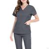 Nursing Scrub Set Work Suits Professional Soft Clothing Nurse Top and Pants for SPA Pet