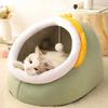 Милый динозавр котенок специальный кошачий домик четыре сезона универсальные полузакрытые кошачьи лежанки щенки собачье гнездо зимнее морозоустойчивое