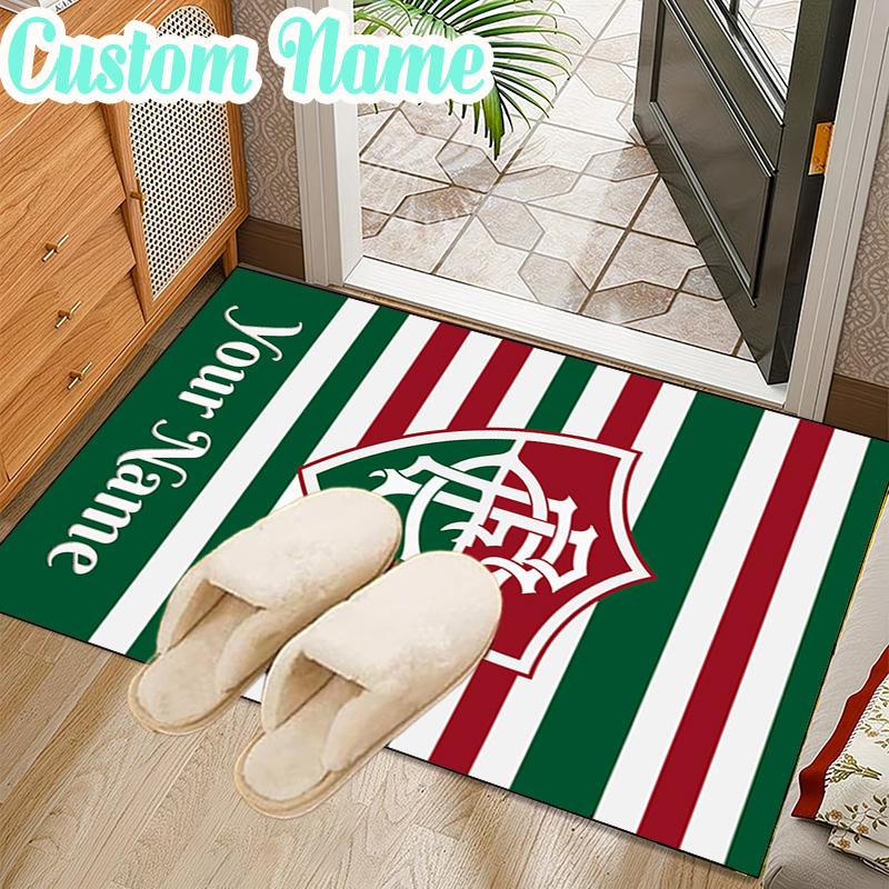 Custom Name Fluminense Fc Crest Rug Office Rug Chair Mat Non Slip Carpet Rugs for Bedrooms Dining Room Living Room Home Decor gifts