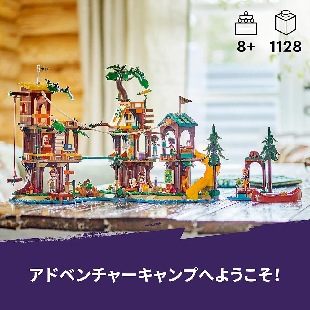 Конструктор LEGO Friends Домик на дереве в лагере приключений 42631 для детей 8-10 лет