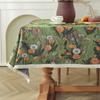Vintage Oil Painting Style Tablecloth TV Cabinet Cover Towel Jacquard Cotton Linen Cover Cloth Household Rectangular Tablecloths