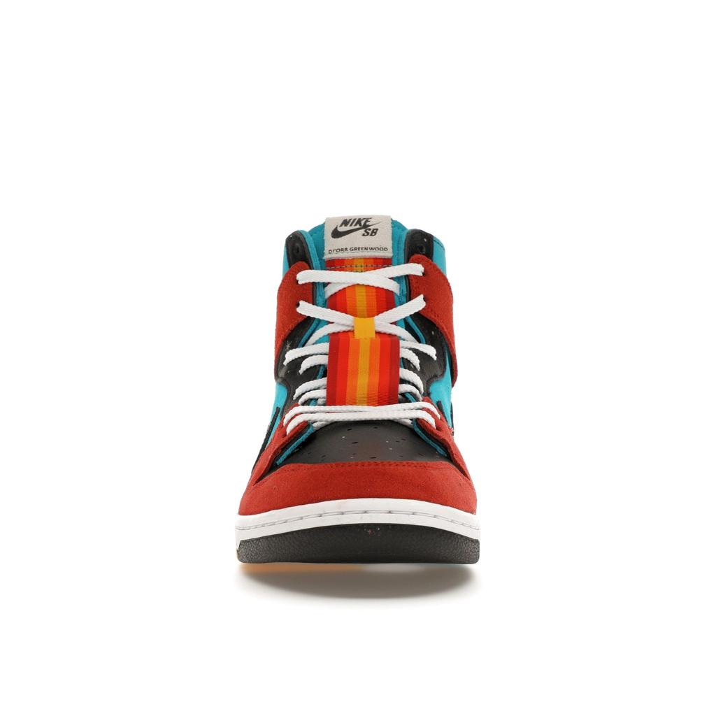 Diorr Greenwood X Nike Dunk High SB Navajo Arts Unisex Sneakers Multi-Color Turquoise-Blue Black FQ1775-400