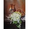 Diamond Painting Flower Lily of The Valley Rhinestone Cross Stitch Embroidery Flower Home Decoration
