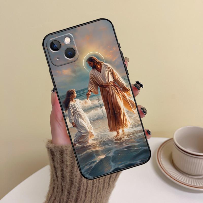 Христианский Иисус Чехол для телефона iPhone 14 13 12 11 15 16 Pro Max 7 8 Plus X XR XS Max 12 13 Mini Защитный Чехол