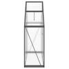 Greenhouse with Foundation Frame Anthracite 169 x 58 x 195 cm Aluminum