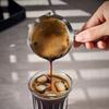 304 Stainless Steel Coffee  Extraction Cup Walnut Handle Coffee Pouring Cup Dosing Cup  Restaurant